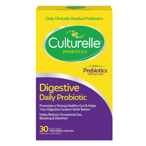 Culturelle Digestive Daily Probiotic Capsules for Digestive Balance and Immune Support 30Ea