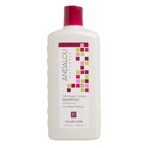 Andalou Naturals Color Care 1000 Roses Complex Shampoo for Infused Moisture for Softer and Shine Hair 11.5Oz (340ml)