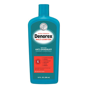 Denorex Extra Strength Multi Symptom Anti Dandruff Control Shampoo and Conditioner Treatment Helps Relieve Seborrheic Dermatitis and Psoriasis 10Oz (296ml)