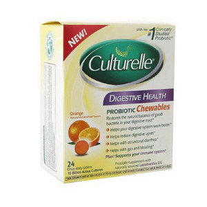 Culturelle Digestive Health Probiotic Chewables, Orange - 24 Ea