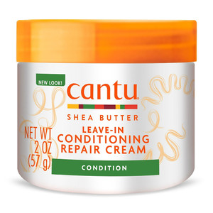 Cantu Shea Butter Leave In Conditioning Repair Cream for Damaged Dry or Coarse Hair 2Oz (57g)