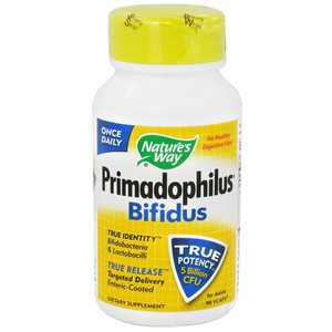 Natures Way Primadophilus Bifidus Vegetarian Capsules, For Adults - 90 Ea