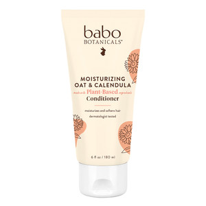 Babo Botanicals Moisturizing Oat and Calendula Plant Based Conditioner Moisturizes and Softens Hair 6Oz (180ml)