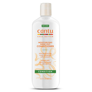 Cantu Shea Butter Moisturizing Rinse Out Conditioner for Hydrating Softening and Detangling Hair 13.5Oz (400ml)