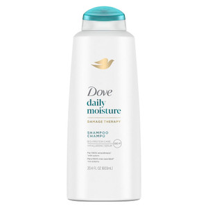 Dove Damage Therapy Daily Moisture Shampoo with Bio Protein Care for Dry Hair Hydrates Smooths and Softens Hair 20.4Oz (603ml)