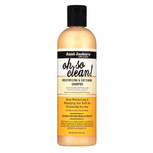 Aunt Jackies Oh So Clean Moisturizing and Softening Hair Shampoo Daily Hydration Formula 12Oz (355ml)