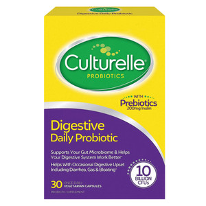 Culturelle Daily Probiotic Capsules for Digestive Balance Gut Health and Immune Support 30Ea