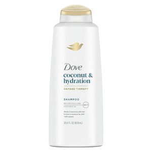 Dove Nourishing Coconut and Hydration Shampoo Infused with Coconut Oil to Reduce Damaged Hair 20.4Oz (603ml)
