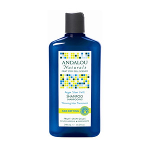 Andalou Naturals Age Defying Argan Stem Cell Shampoo for Thinning and Shine Hair 11.5Oz (340ml)