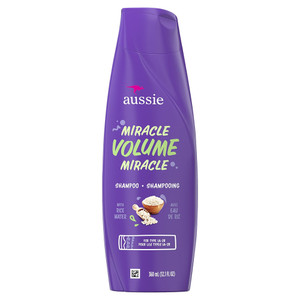 Aussie Miracle Volume Shampoo for Lightweight Lifted Hair with Body and Shine 12.1Oz (360ml)