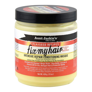 Aunt Jackies Fix My Hair Intensive Repair Conditioning Hair Masque, 15 Oz