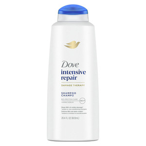Dove Intensive Repair Damage Therapy Shampoo Deeply Moisturizes Dry Hair Strengthens and Restores Damaged Hair 20.4Oz (603ml)