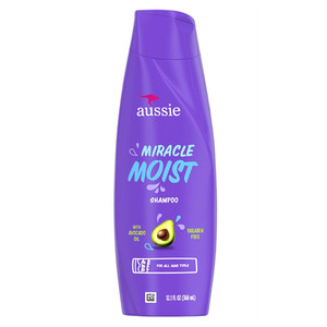 Aussie Miracle Moist Shampoo for Moisturizing Strengthening and Softening Hair 12.1Oz (360ml)