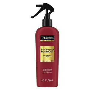 Tresemme Keratin Smooth Blowout Heat Protect Spray for Hair Frizz Control and Detangling 8Oz (236ml)