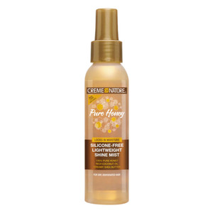 Creme of Nature Pure Honey Silicone Free Lightweight Shine Mist for Dry Dehydrated Hair 4Oz (118ml)