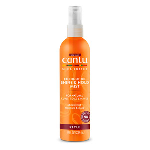 Cantu Shea Butter Coconut Oil Shine and Hold Mist for Adding Shine and Moisture to Hair 8Oz (237ml)