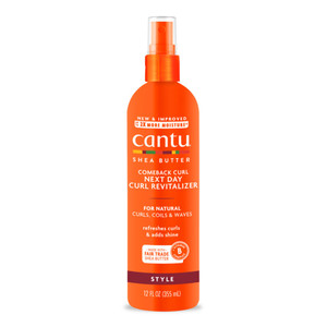 Cantu Shea Butter Comeback Next Day Curl Revitalizer for Refreshing Moisturizing and Defining Curls 12Oz (355ml)