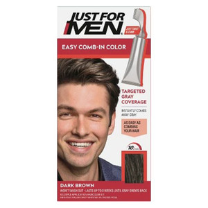 Just For Men Auto Stop Easy Comb In Color A45 Dark Brown Hair Color Kit 1Ea