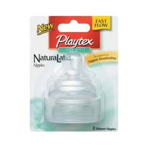 Lansinoh NaturalWave Baby Bottle Nipples, Medium Flow, Size 3M, Anti-Colic,  2 Count
