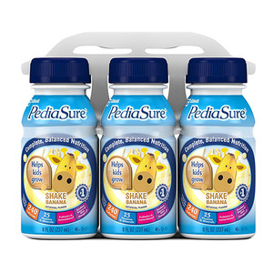 PediaSure Complete Balanced Nutrition Shake Banana for Kids Healthy Growth and Development 8Oz (237ml), Pack of 6 PediaSure Complete Balanced Nutrition Shake Banana for Kids Healthy Growth and Development 8Oz (237ml), Pack of 6