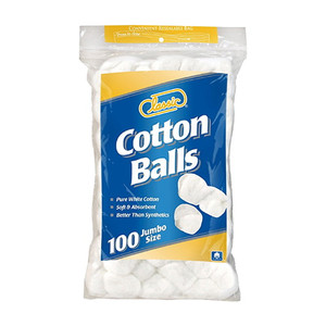 Organic Essentials Cotton Balls Triple Size 80 Each (Pack of 3)