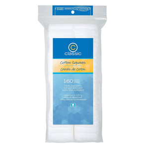 Classic Cotton Squares for All Skin Types Gentle and Versatile Skin Care Formula 160Ea
