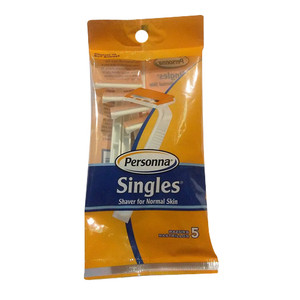 Personna Singles Shaver For Normal Skin Razors Rastrillos, 5 Ea