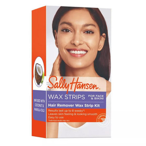 Sally Hansen Hair Remover Wax Strip Kit For Face, Brows And Bikini, 34 Ea