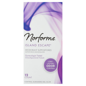 Norforms Feminine Deodorant Suppositories, Island Escape - 12 Ea Norforms Feminine Deodorant Suppositories, Island Escape - 12 Ea