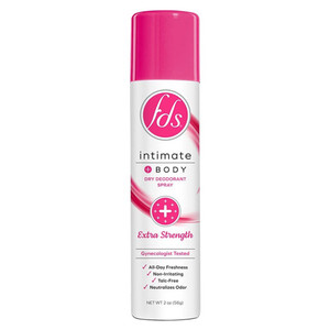 Fds Extra Strength Intimate plus Body Dry Deodorant Spray 2Oz (56g)
