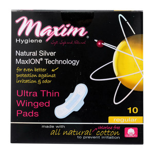 Maxim Hygiene Maxion Natural Ultra Thin Winged Pads, Regular - 10 Ea Maxim Hygiene Maxion Natural Ultra Thin Winged Pads, Regular - 10 Ea