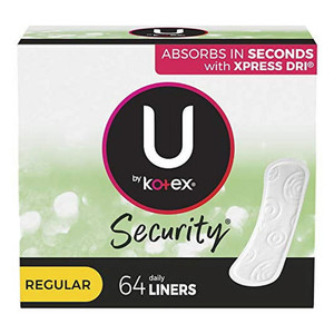 Kotex Security Lightdays Pantiliners, Regular, Unscented, 64 Ea