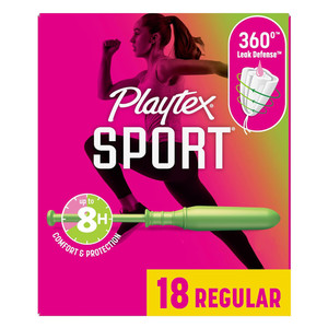 Playtex Regular Absorbency Sport Tampons Unscented 18Ea