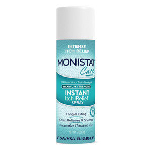Monistat Maximum Strength Instant Itch Relief Spray Relieve Intense Itch Fast 2Oz (57g)