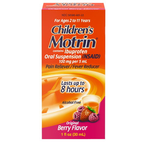 Childrens Motrin Oral Suspension Liquid, Origial Berry Flavor, 1 oz Childrens Motrin Oral Suspension Liquid, Origial Berry Flavor, 1 oz