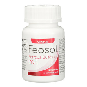 Feosol Ferrous Sulfate High Potency Iron Tablets, Original, 120 Ea Feosol Ferrous Sulfate High Potency Iron Tablets, Original, 120 Ea