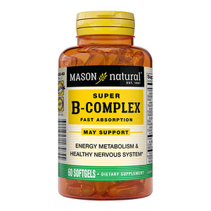Mason Natural Super B-Complex Liquid Softgels - 60 Ea Mason Natural Super B-Complex Liquid Softgels - 60 Ea