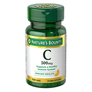 Natures Bounty Vitamin C 500mg Tablets Supports Immune Health 100Ea