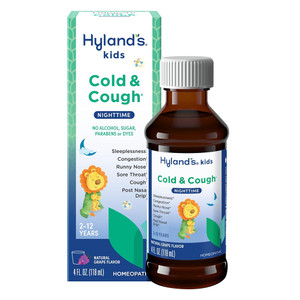 Hylands Kids Grape Flavor Nighttime Cold and Cough Relief Syrup 4Oz (118ml)