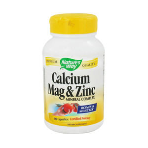 Calcium, Magnesium And Zinc Mineral Complex Capsules By Natures Way - 100 Ea