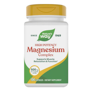 Natures Way Magnesium Complex Capsules for Muscle Nerve and Bone Health Support 100Ea