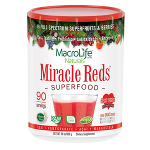 Macrolife Naturals Miracle Reds Antioxidant Super Food - 30 Oz