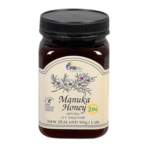 Pacific Resources International 100% Raw Manuka Honey Bio Active 20 Plus, 17.6 Oz