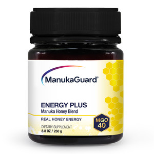 ManukaGuard Energy Plus MGO 40 Manuka Honey Blend Extra Boost of Energy 8.8Oz (250g)