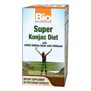 Bio Nutrition Super Konjac Diet Dietary Supplement Vegetarian Capsules 90Ea