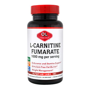 Olympian Labs L-Carnitine Fumarate Vegetarian Supplement Capsules 1000mg, 60 Ea Olympian Labs L-Carnitine Fumarate Vegetarian Supplement Capsules 1000mg, 60 Ea