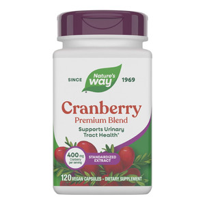 Natures Way Premium Blend Cranberry Capsules for Urinary Tract Health Support 120Ea