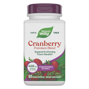 Natures Way Cranberry Premium Blend Capsules for Urinary Tract Health Support 60Ea
