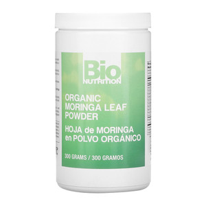 Bio Nutrition Organic Moringa Leaf Powder for Energy Immunity and Nutritional Support 10.5Oz (300g)