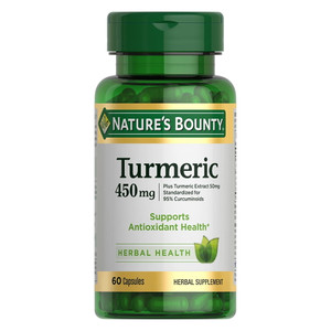 Natures Bounty Turmeric 450 mg Capsules for Antioxidant Health Support 60Ea Natures Bounty Turmeric 450 mg Capsules for Antioxidant Health Support 60Ea